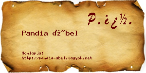 Pandia Ábel névjegykártya